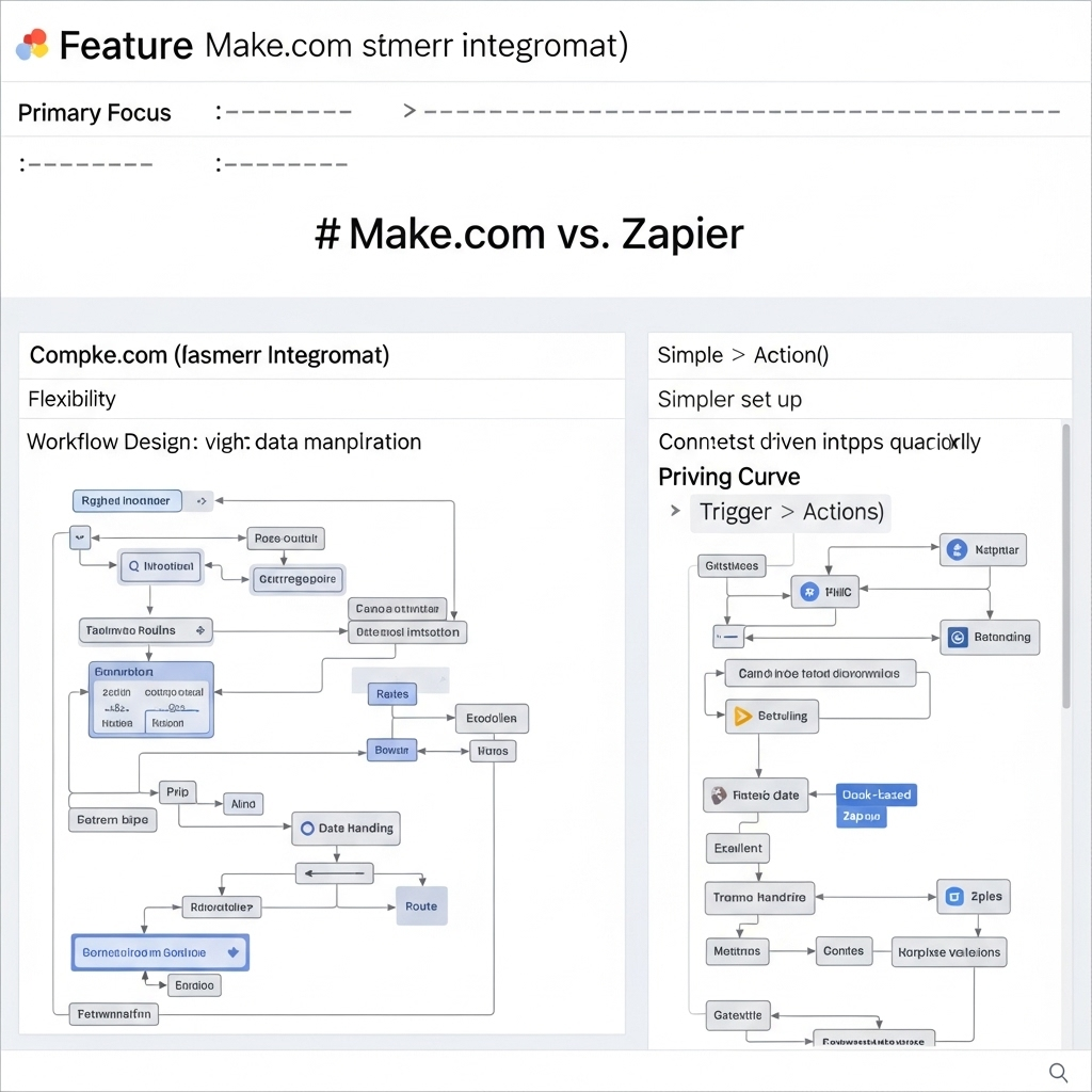 Make.com vs Zapier – które narzędzie wybrać dla Twojej firmy?